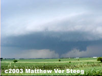 supercell thunderstorm with tornado