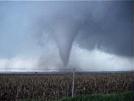 tornado with wall cloud and circulation