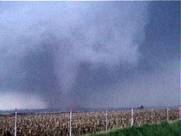 tornado with good wall cloud structure
