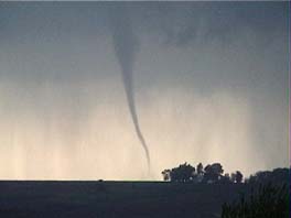 tornado in decaying stage